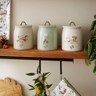 Forest Fable Hare Ceramic Canister
