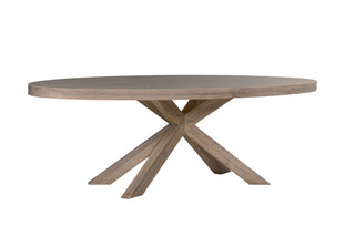 Falun Oval Medium Dining Table Smoked Oak