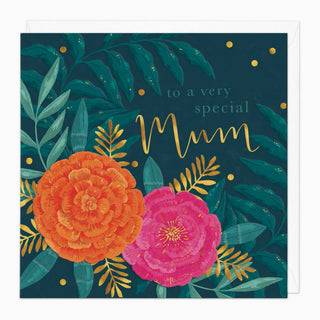 Special Mum Marigold Birthday Card