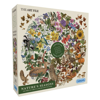 The Art File: Nature's Seasons (500 circ) Jigsaw Puzzle