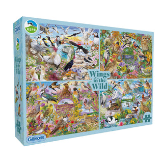 RSPB: Wings in the Wild (4x500) Jigsaw Puzzle
