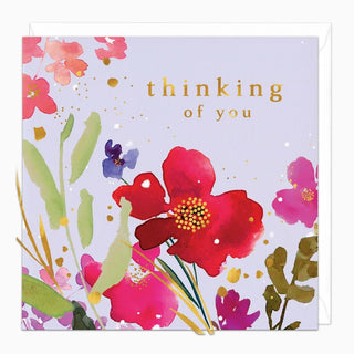 Midwinter Frost Floral Birthday Card
