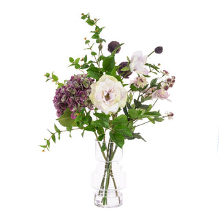 Hydrangea & Rose in Totem Vase