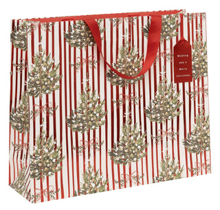 Striped Spruce Landscape Shopper Bag