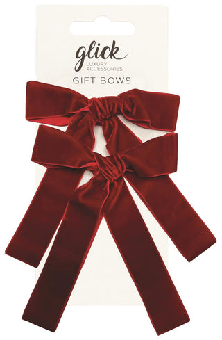 Red Velvet Bows 2pk