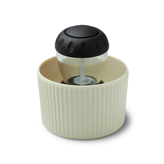 Cream Washing Up Dish Brush & Holder Set