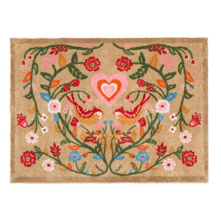 Garden Lovebirds Door Mat