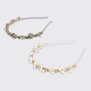 Crystal Headband - Graphite Blue