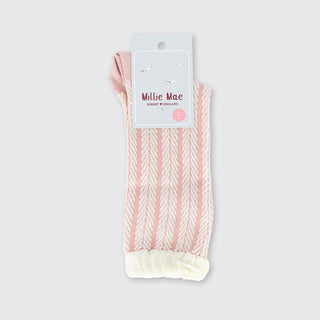 Pink Trellis Socks