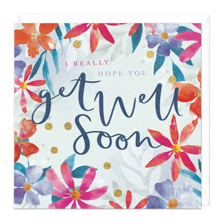 Get Well Floralburst Card