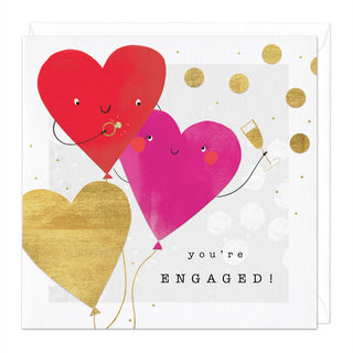 You're Engaged Heart Card