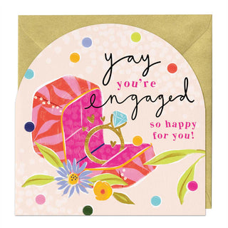 Neon Engagement Arch Card