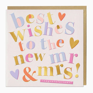 Best Wishes Mr & Mrs Card