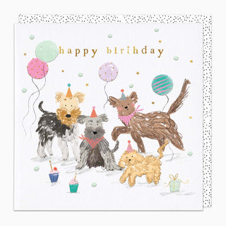 Scruffy The Puppy and Friends Birthday Card
