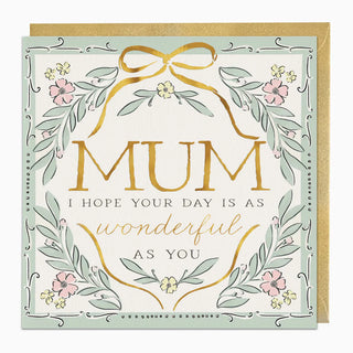 Wonderful Mum Regal Card