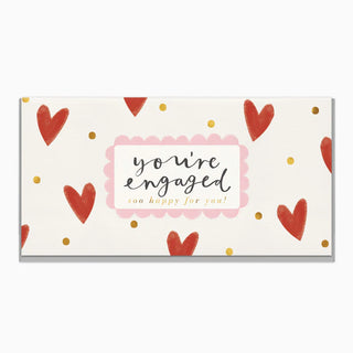 Minimal Hearts Engagement Card