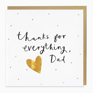 Thanks For Everything Father's Day Card