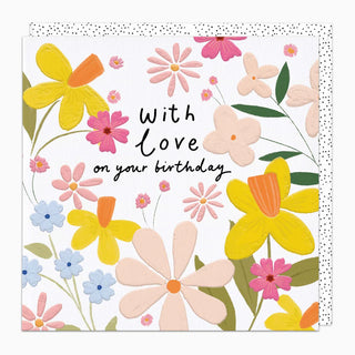 With Love Birthday Card