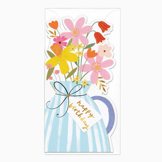 Tall Flowers Birthday Card