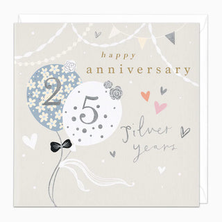 25 Years Anniversary Card