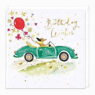 On The Road Birthday Card