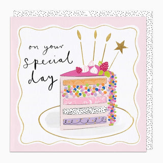 Special Day Cake Birthday Card