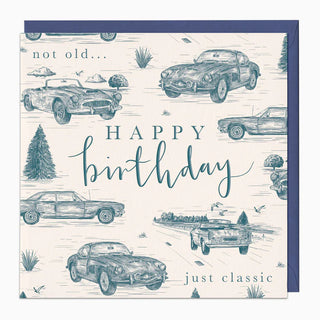 Classic Cars Birthday Card