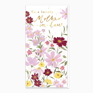 Tall Blooms Mother-In-Law Birthday Card