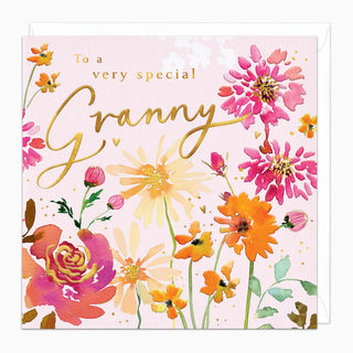 Painted Posies Granny Card