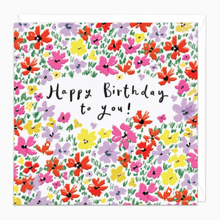 Floral Frenzy Birthday Card