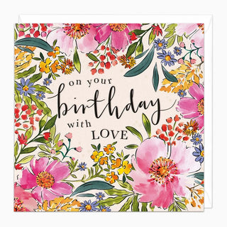 Summer Floral Birthday Card
