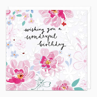 Bright Blooms Birthday Card
