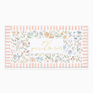 Ditsy Floral Tied The Knot Card