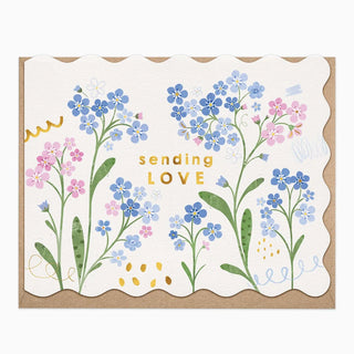 Forget Me Nots Sending Love Card