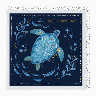 Ocean Turtle Birthday Card