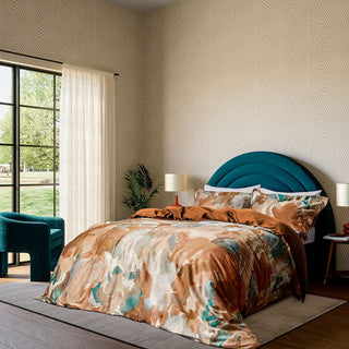 Foresta King Duvet Cover Set Terracotta