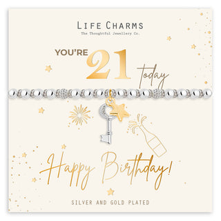 Happy 21st Birthday Bracelet