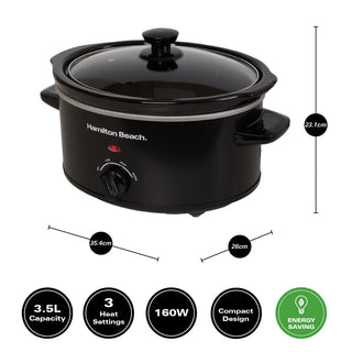 The Comfort Cook 3.5L Slow Cooker - Black