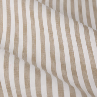 Hebden Stripe Natural Eyelet Curtains 168x183cm