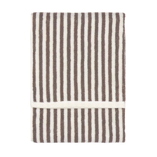 Hebden Stripe Chocolate Hand Towel