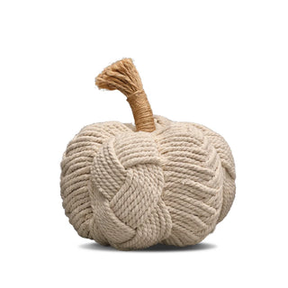 Cream Pumpkin with Rope Stem