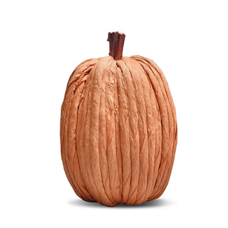 Large Pale Orange Paper Pumpkin