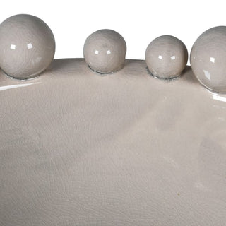 Decorative Cream Bobble Edged Bowl
