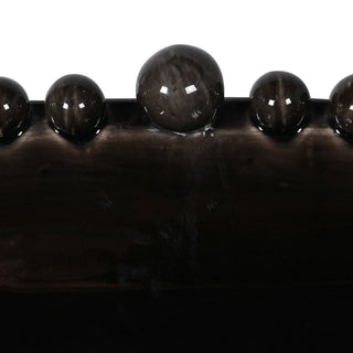 Black Oval Bobble Edged Bowl