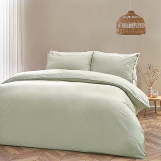 Heaton Stripe Super King Duvet Set Khaki