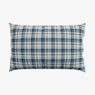 Cosy Check Single Duvet Cover Set Blue/ Red