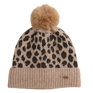 Leopard Hat Beige