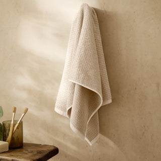 Hebden Textured Waffle Bath Sheet Stone