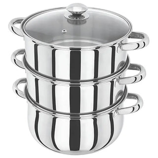 Judge 24cm 3 Tier Glass Lid Steamer Set