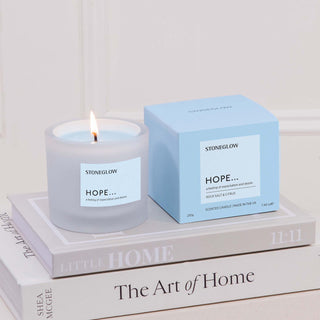 Affirmations Hope Rock Salt & Citrus Candle Tumbler